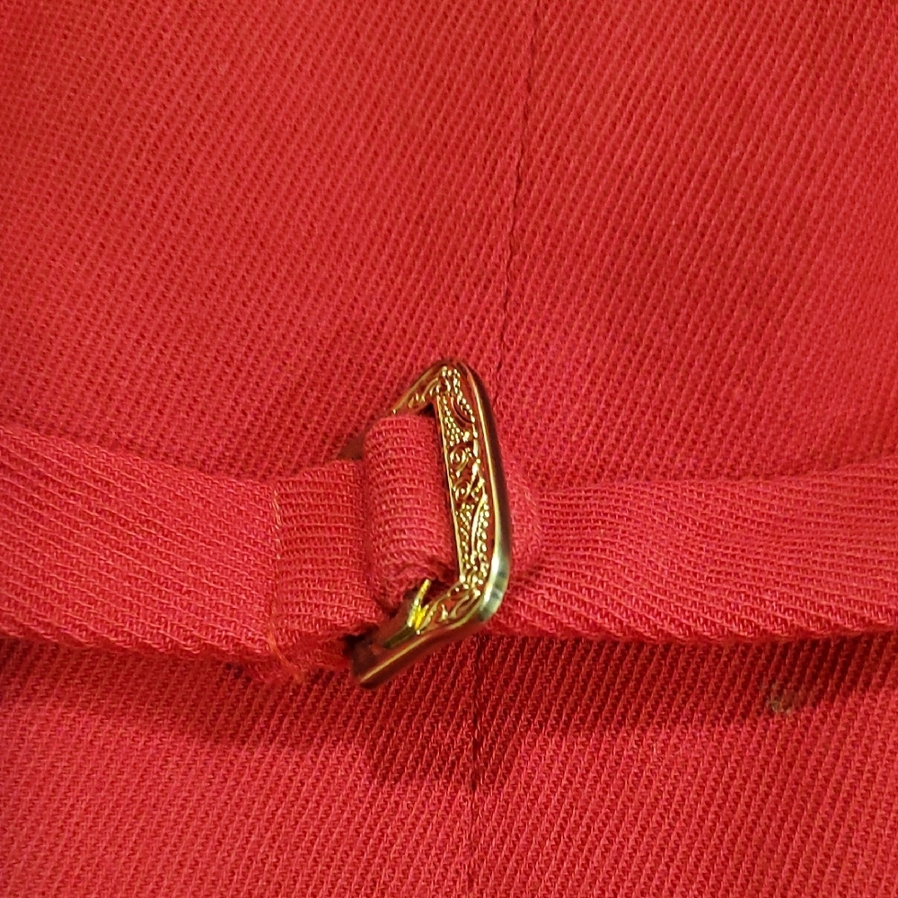 Vtg Lauren Ralph Lauren Red Vest with Gold Buttons - Picture 6 of 12